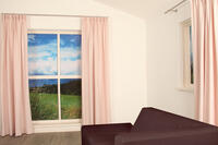 Kamerhoge soepele overgordijnstof in een fijne geweven structuur