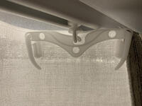 Haak die als eerste/laatste runner dient in een wavegordijn