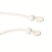 Mooie kwaliteit zijdematte linnen kleurige embrasse van een grof gedraaid en omwikkeld koord met een sierlijke rib