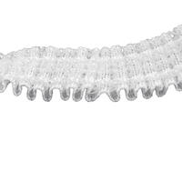 Het Concorde band is een wit 22 mm breed potlood plooiband voor op de klittenband rails, intrek maat is variabel