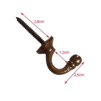 Kleine bronskleurige embrassehaak