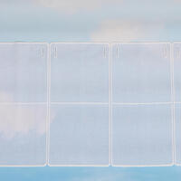 Transparante val Julliet naturel heeft een lengte van 33 cm. Valt soepel en heeft een eenvoudige uitstraling