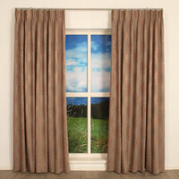 Mooie soepele inbetween met een mooie koper glans met lichtbruine ingeweven mat lengtepatroon van smal geweven streepjes