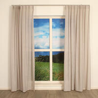 Mara is een dikkere kwaliteit inbetween gordijnstof met een stoere weving