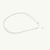 Mooie kwaliteit zijdematte creme kleurige embrasse van een omwikkeld koord met een sierlijke rib