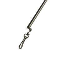 Edelstalen trekstang met een lengte van 125 cm