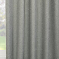 Dit kamerhoge overgordijn is geweven van verschillende kleuren garen, heeft een subtiele glans en geeft dan ook een sjieke uitstraling