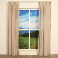 Soepel hangende half transparante Inbetween met fijne weefstructuur