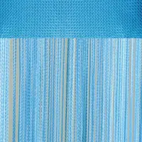 Koordgordijn Hope aquablauw