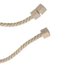 Magneet embrasse Balkan in een ecrukleur. Grof gedraaid koord met een sterke verschuifbare magneet