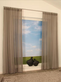 Olympus is een brandvertragende inbetween, geweven van dunne garen met een lichte glans