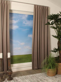 Glosh is een verduisterende overgordijn met een subtiele glinstering en val soepel