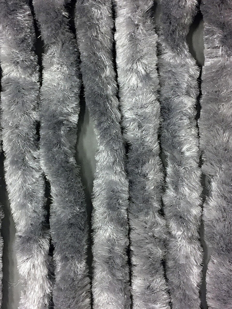 Grijs deurgordijn met een afmeting van 120x240 cm