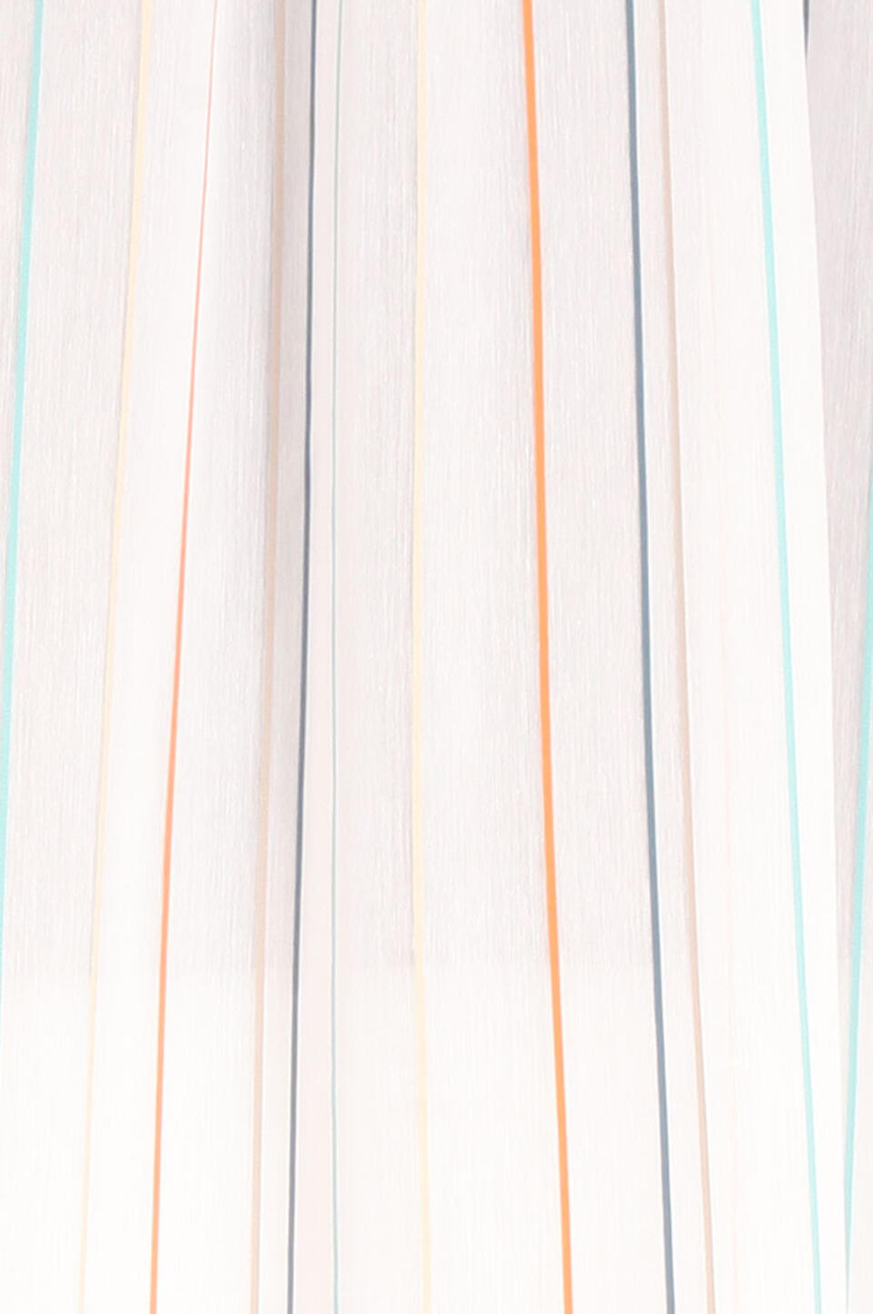 Soepel vallende inbetween in linnenvoile look voorzien van meegeweven strepen in verschillende (felle) kleuren, met licht glans effect.