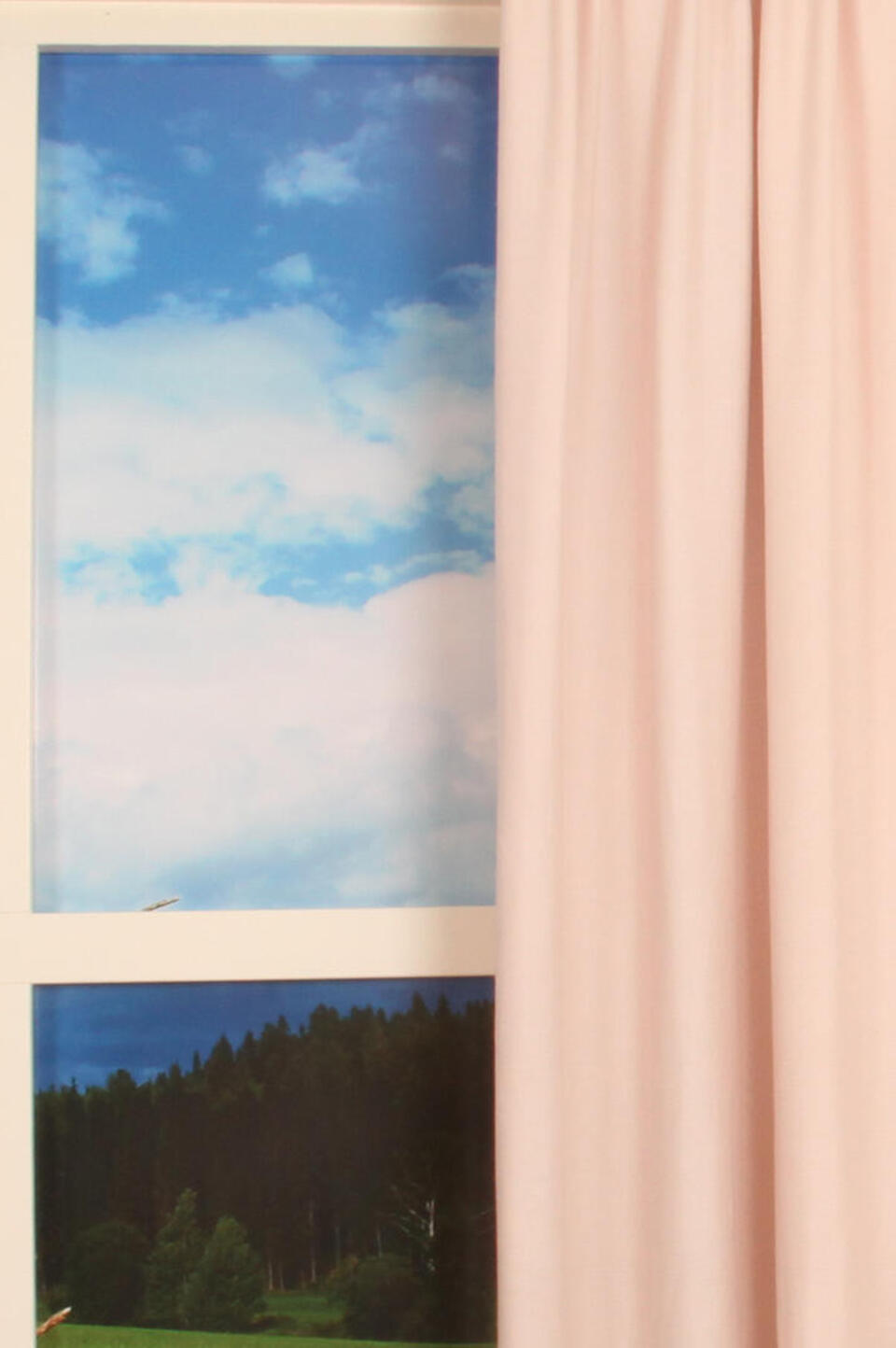 Kamerhoge soepele overgordijnstof in een fijne geweven structuur