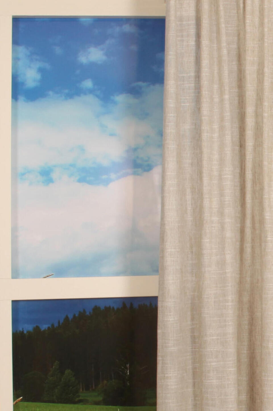 Inbetween Keighley heeft de mooie natuurlijk uitstraling die je mag verwachten van een gordijn waarin linnen verwerkt is