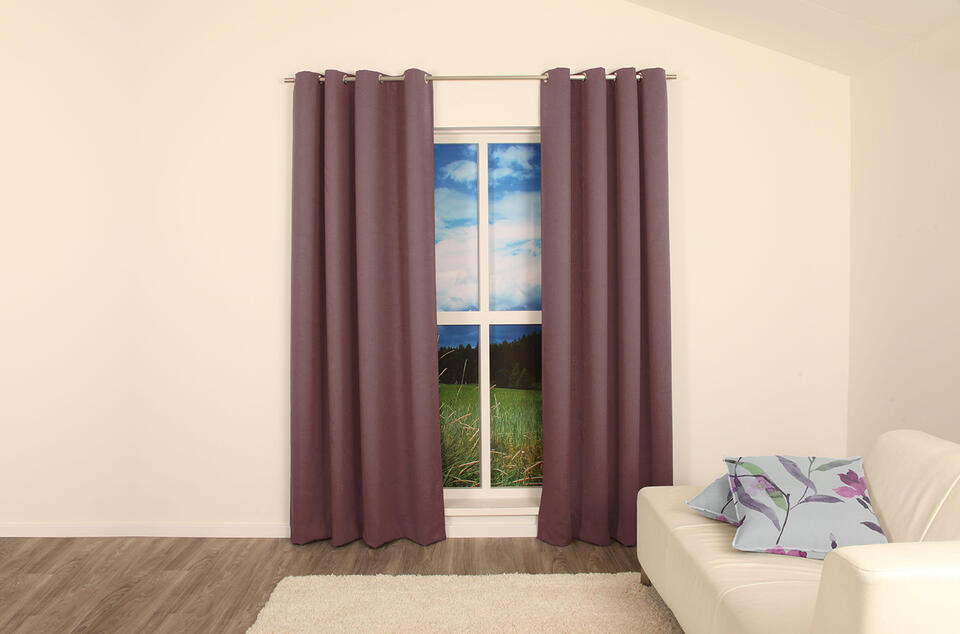 Verduisterend overgordijn met licht glanzend patroon van bladeren