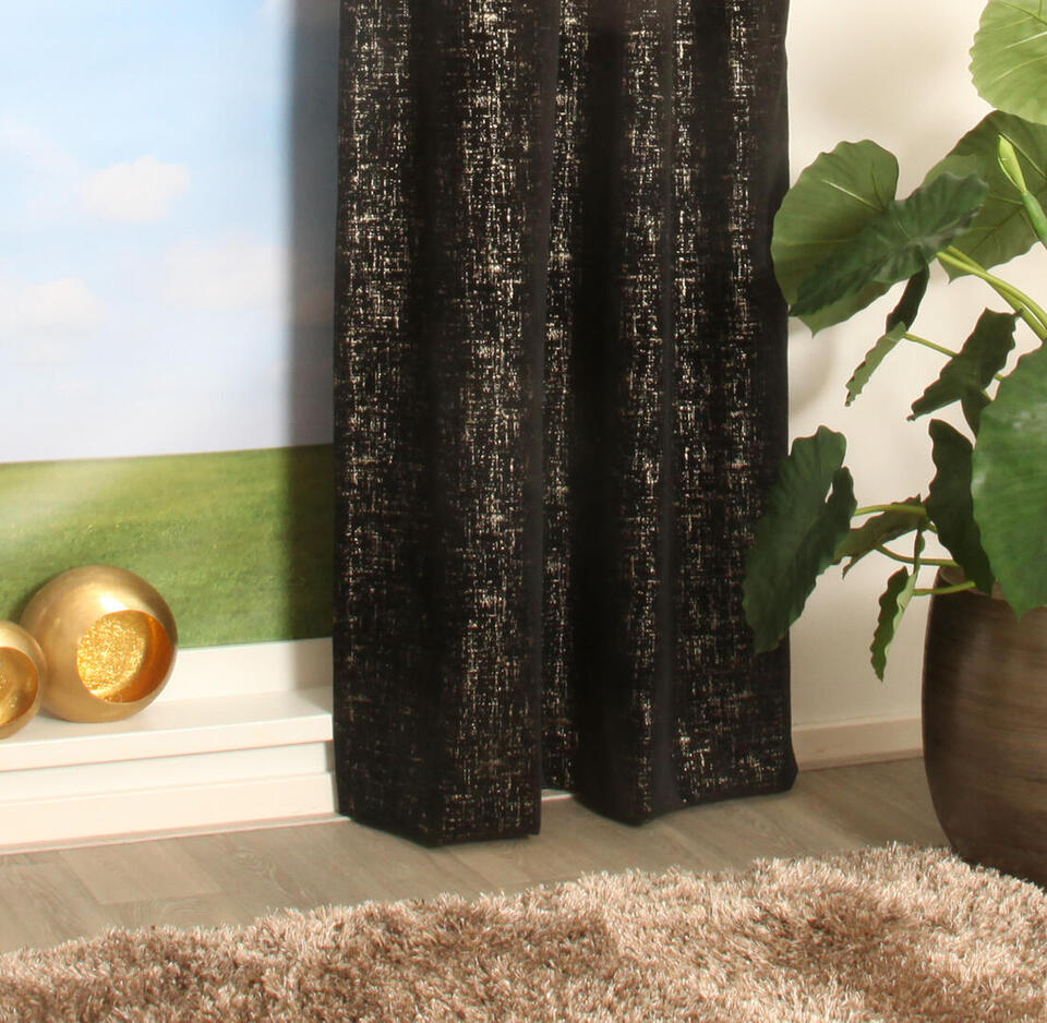 Prachtige zware kwaliteit gordijnstof met een patroon dat doet denken aan versleten stof