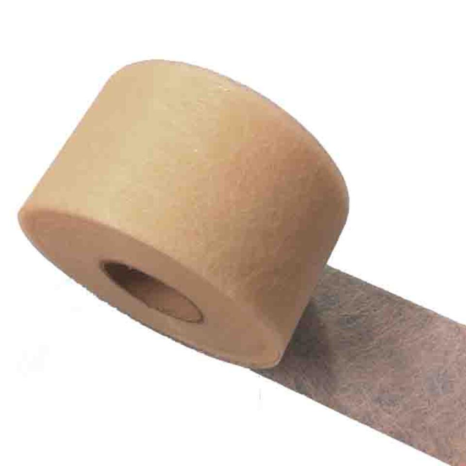 Vlieselineband van 6cm breed speciaal geschikt voor transparantere vitrages of inbetweens in offwhite/naturel