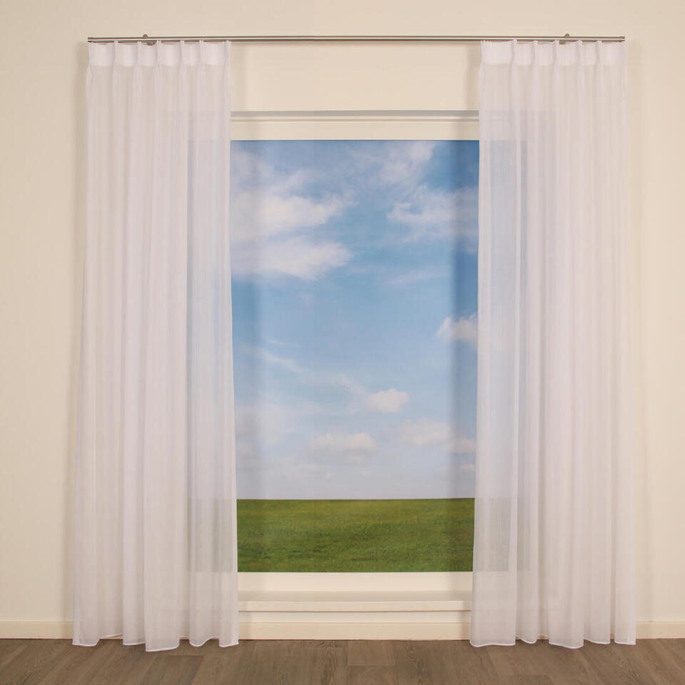 Transparante inbetween met matte glansgaren