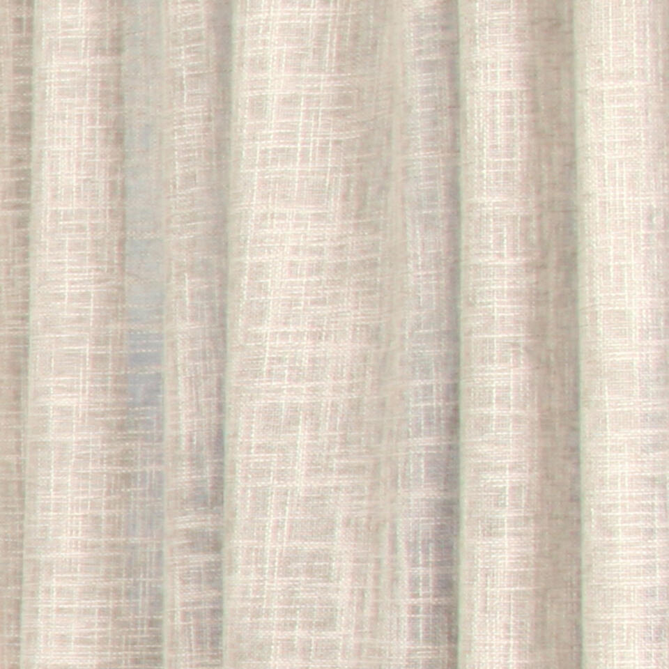 Transparante inbetween met twee kleuren grove geweven garen