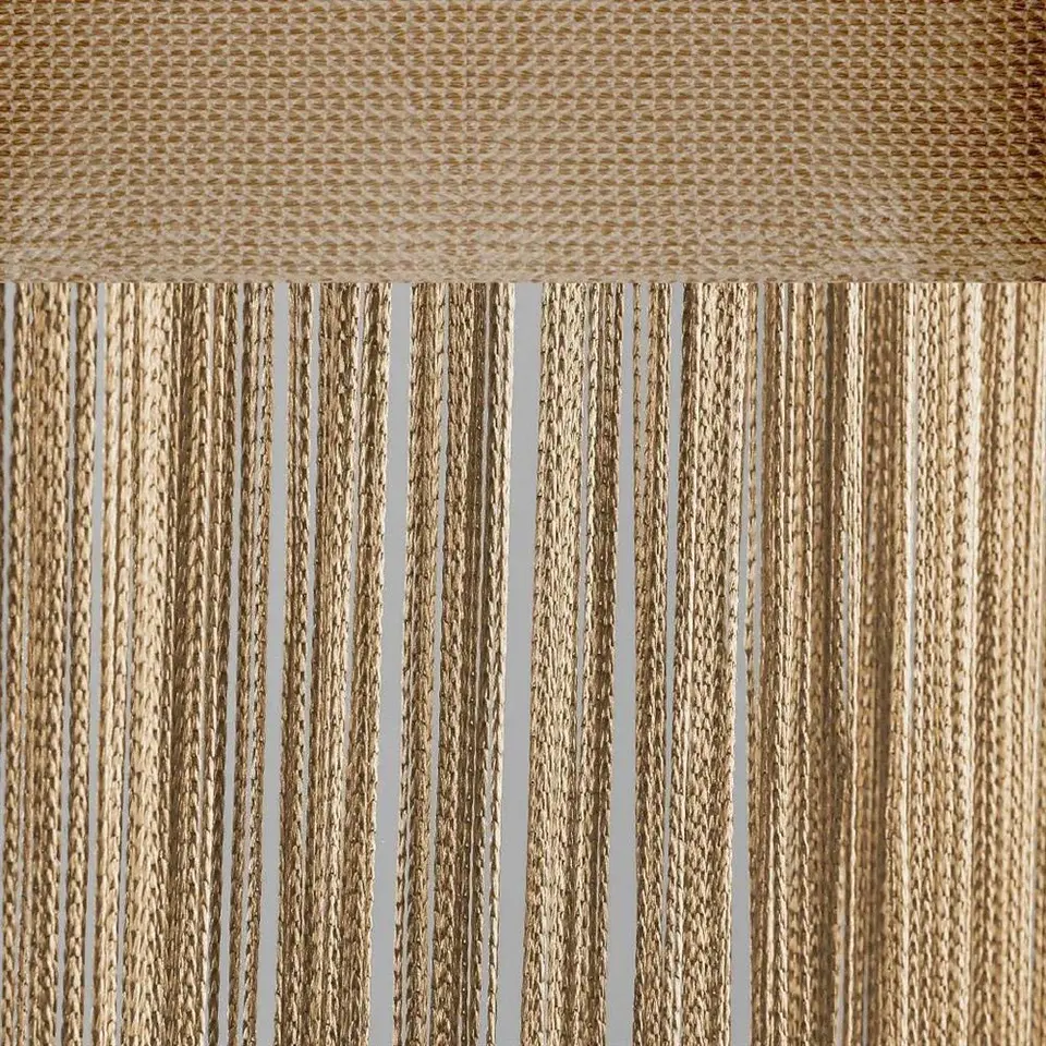 Beigekleurig koordgordijn met een afmeting van 140x250 cm